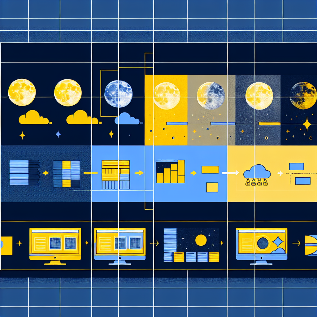 Fluxo de processamento de imagens da Lua por modelos de AI, armazenamento e dashboards