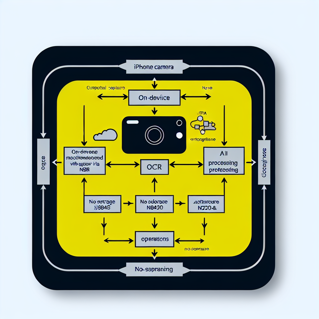 Ilustração: fluxograma de captura e processamento on-device