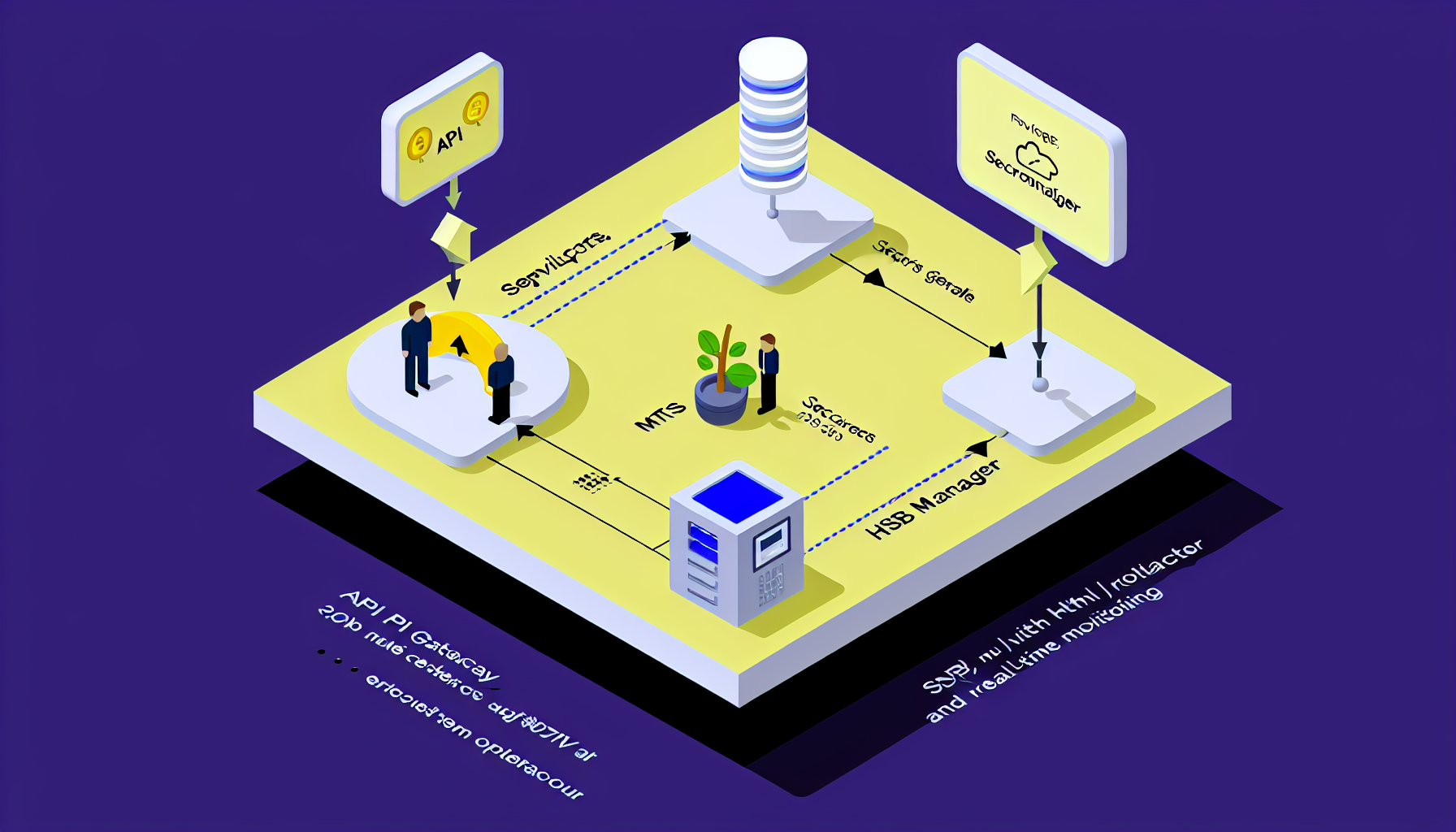 Diagrama do conector PIX seguro com fornecedores, API gateway e SPB