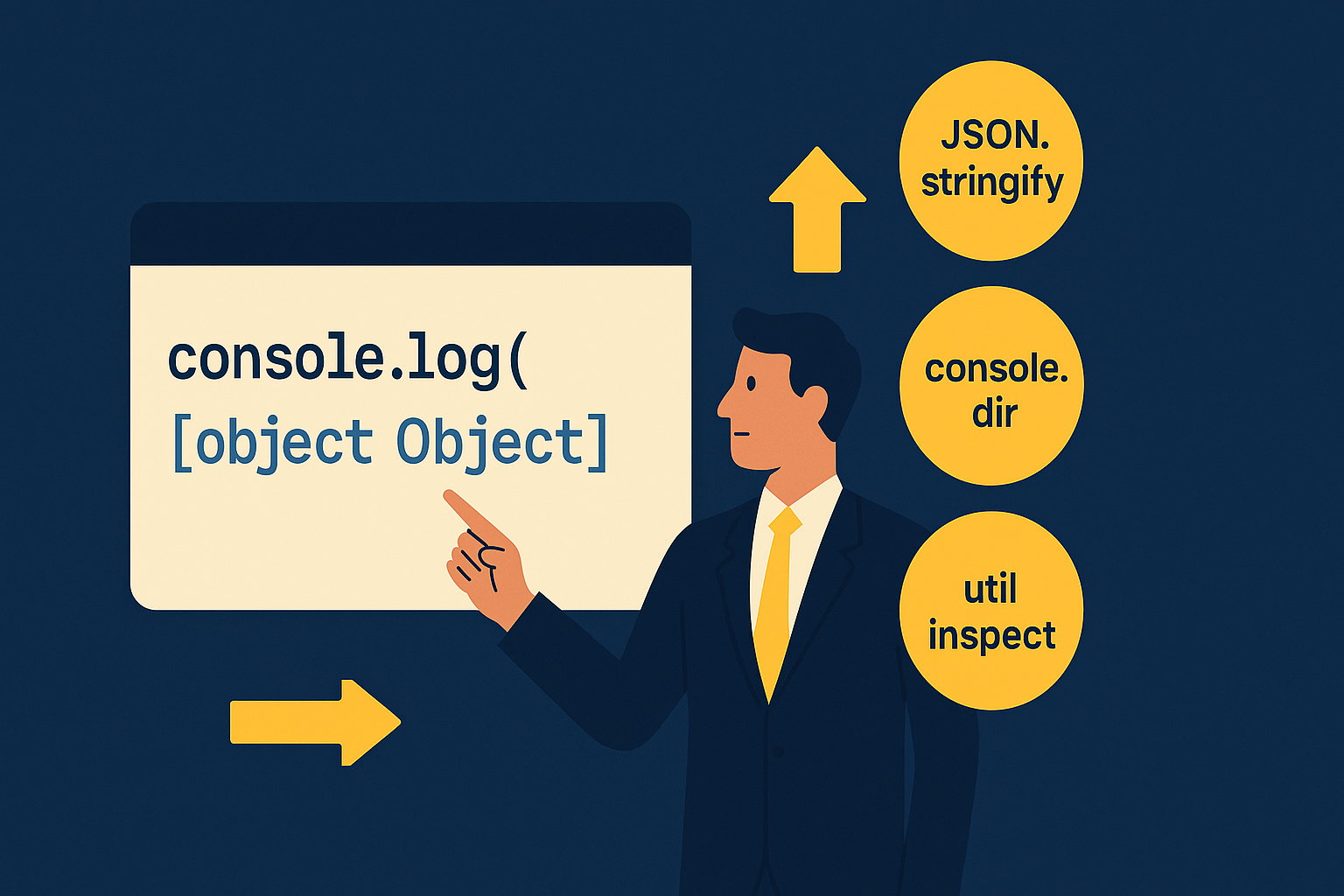 Diagrama representando um objeto em JavaScript contendo outro objeto em uma de suas propriedades