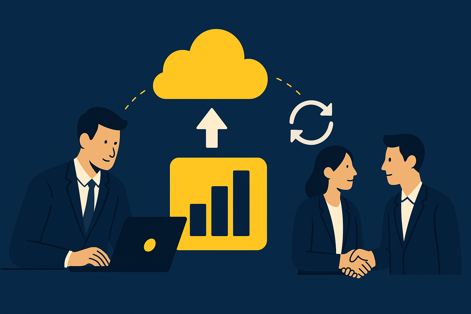 Equipe de RH analisando dashboards digitais em um ambiente corporativo moderno